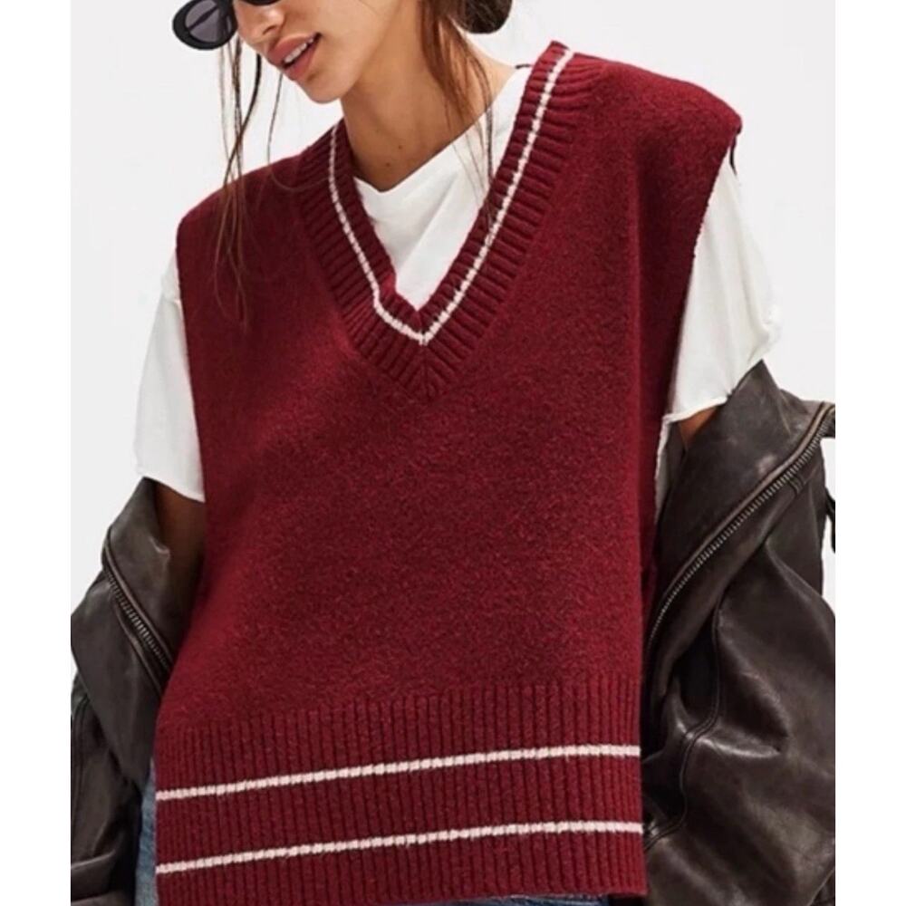 NWOT Free People / All Star Striped Poncho / OS